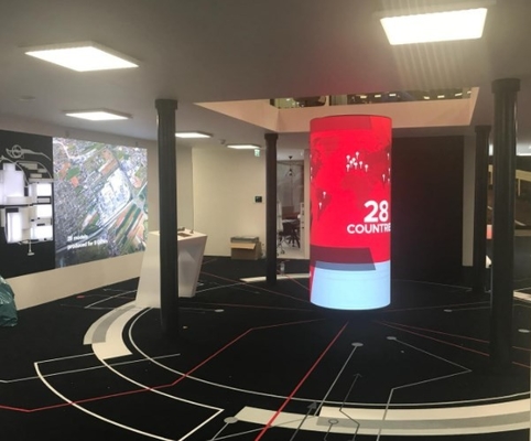Módulo flexível alto P3 90V 130V 5000nits do painel da tela conduzida de Resoultion
