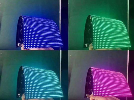 Módulo Flexível Longda P4 Módulo de LED Flexível Tela de Vídeo LED Publicitária Módulo de Tela de LED