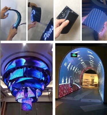 Módulo video conduzido flexível fino da parede da tela de exposição PH2.5mm de Longda Meanwell