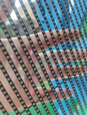1000 X 500 mm Vidro transparente tela LED de publicidade 32873 pixels ODM FCC