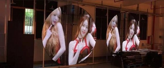 1000 X 500 mm Vidro transparente tela LED de publicidade 32873 pixels ODM FCC