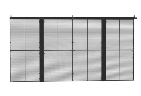 painel transparente 1 da tela do diodo emissor de luz do vidro de 5000cd/M2 11 diodo emissor de luz Mesh Curtain da varredura P5.6