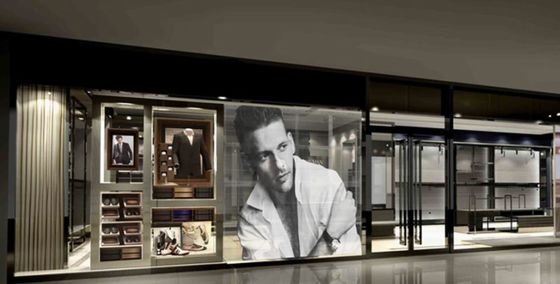 ISO14001 Interativo Criativo Transparente Led Window Display ODM Para Shopping Centers