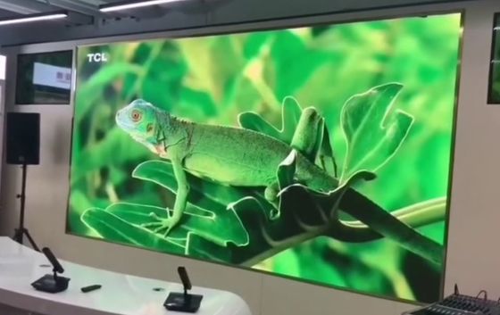 Tela de LED de pequeno passo em proporção 16:9, display de pixel para interior P0.93 P1.25 P1.56 P1.875 ODM