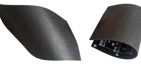 A exposição de diodo emissor de luz macia interna de HD P2.5 SMD curvou o módulo flexível conduzido interno