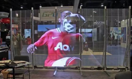 Ecrã LED de vidro transparente P2.5 Série LED holográfica personalizada para shopping mall