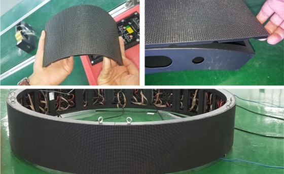 Do módulo macio SMD da exposição de diodo emissor de luz da flexibilidade do ODM do OEM passo macio P2.5 do pixel do painel