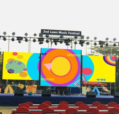 A exposição de diodo emissor de luz P3.91 alugado IP65 impermeável exterior conduziu a parede video
