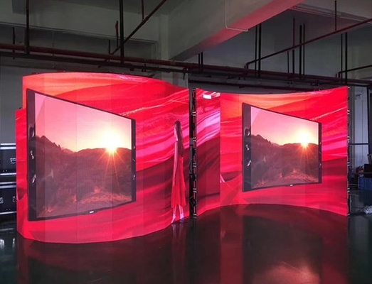 Armário de alumínio de fundição da exposição de diodo emissor de luz do fundo de fase P3.91 para a conferência do hotel da igreja