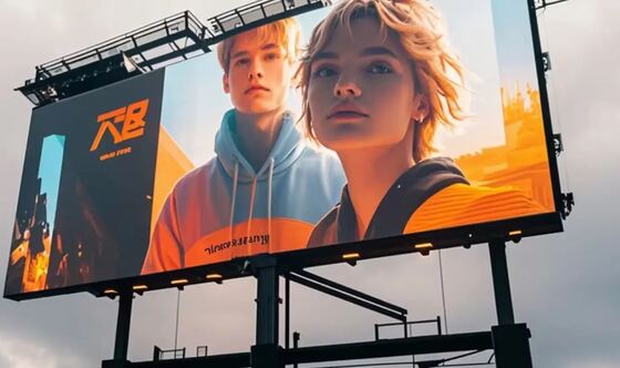 P10 Outdoor Long Life Wearable Iron Cabinet Led Display Screen para publicidade