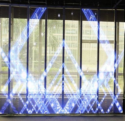 Tela conduzida de vidro transparente alta 281trillion IC 2038 de brilho P7.8